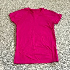 Hot pink athletic shirt